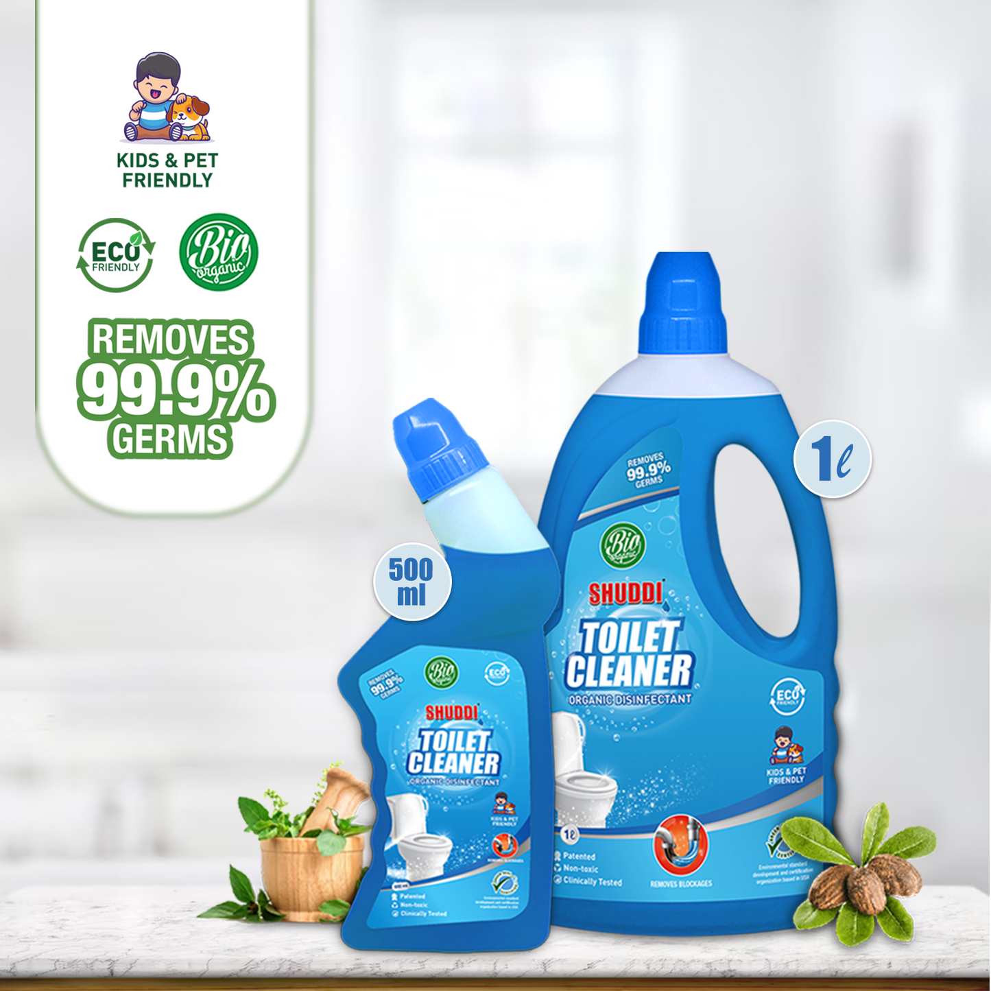 Shuddi_Toilet_Cleaner_1 LT and 500 ML