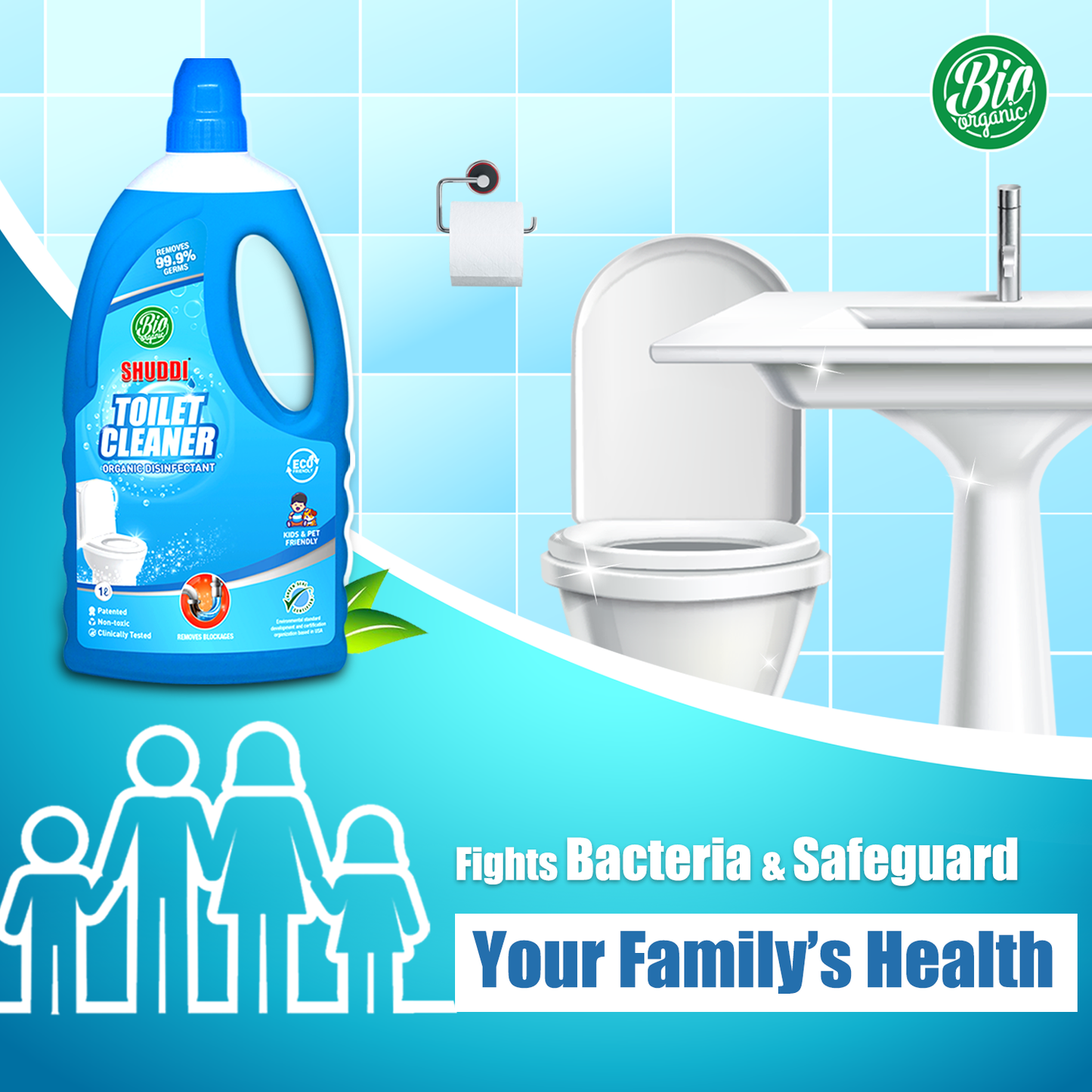 Shuddi_Toilet_Cleaner Fights Bacteria and Safeguard your family's health