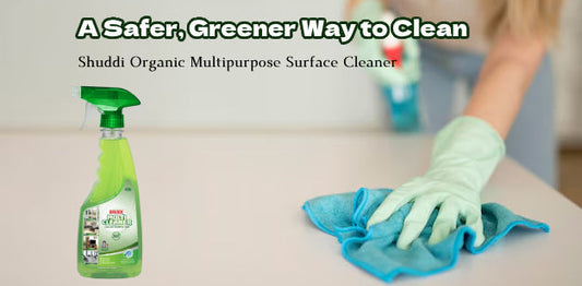 Shuddi Organic Multipurpose Surface Cleaner Blog Poster