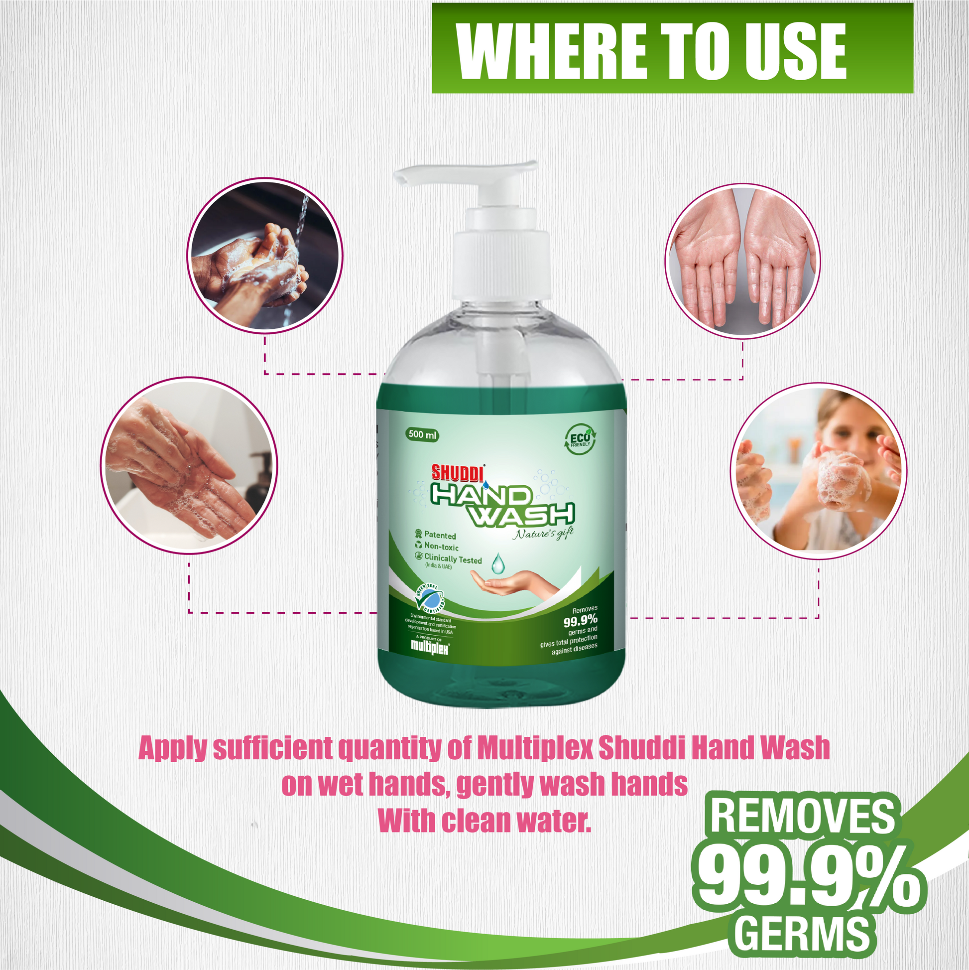How to use Shuddi Handwash