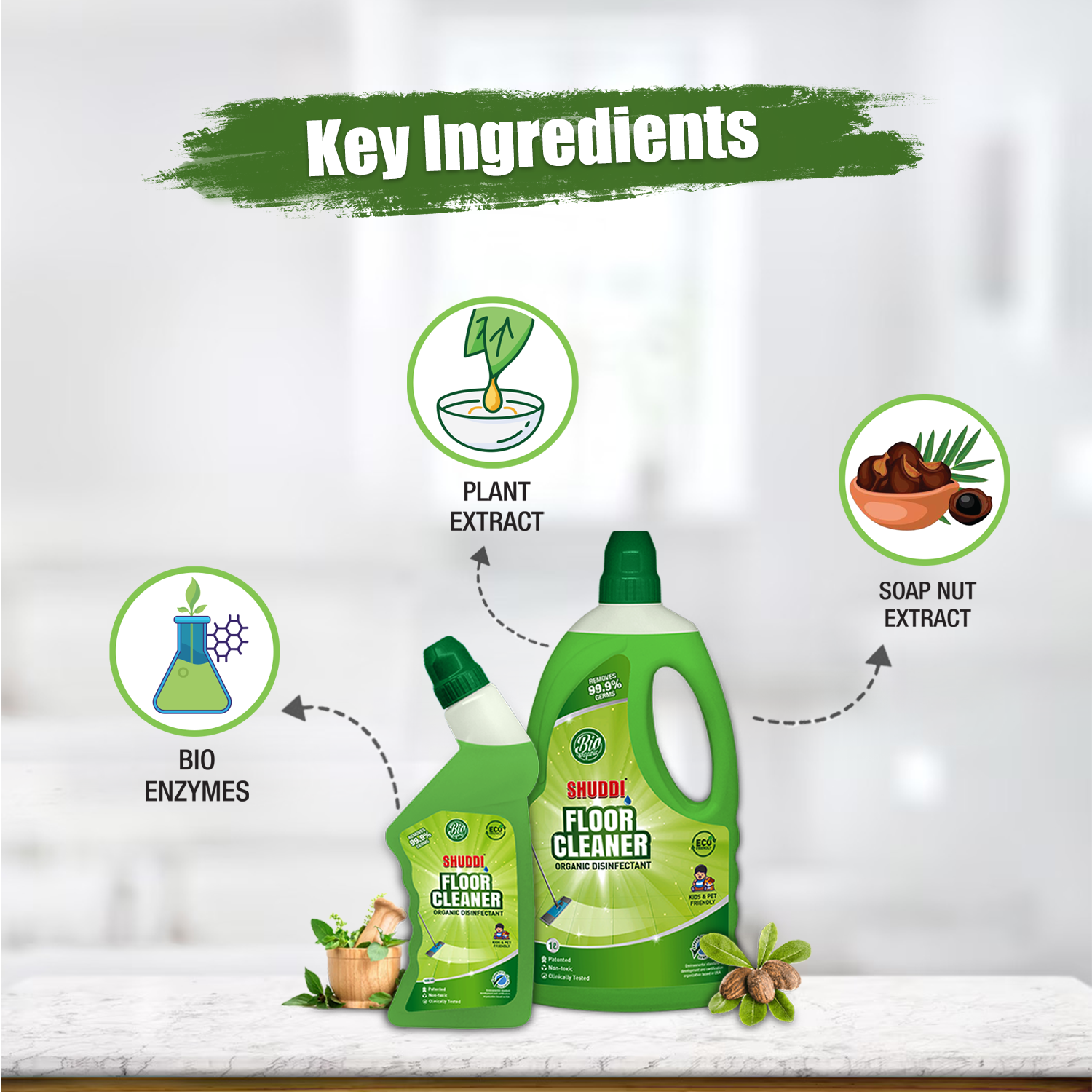 Shuddi Floor Cleaner Key Ingredients