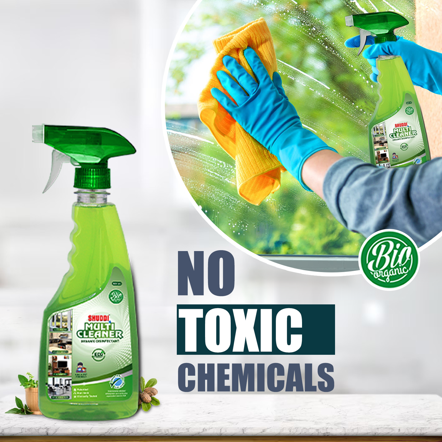 No-Toxic chemicals Organic Multipurpose Surface Cleaner